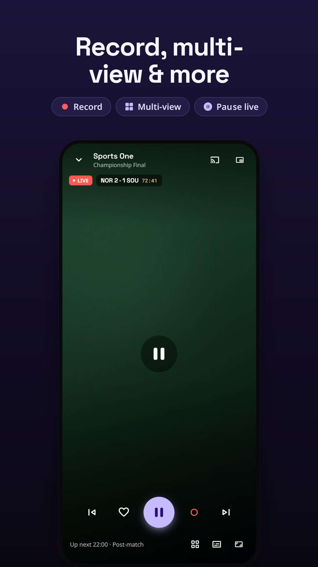 Live player with record and multi-view on Android phone